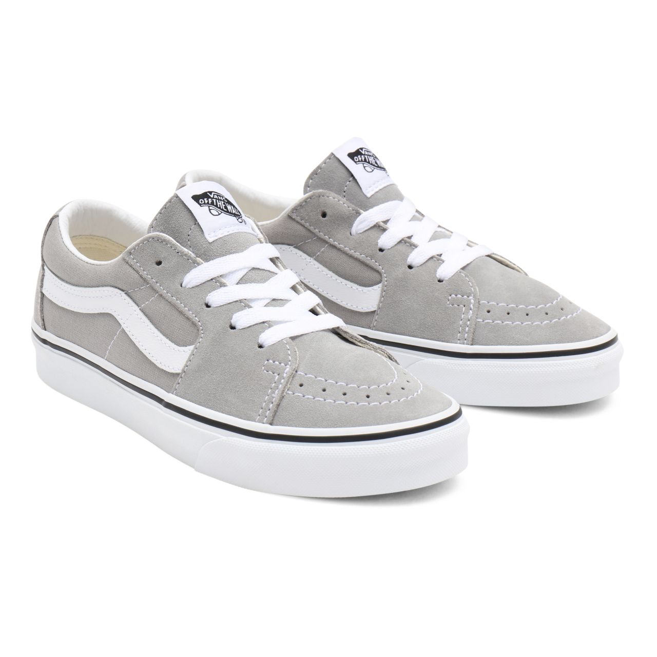 Vans Sk8-Low Beige Classic Mens Womens - Drizzle/True White VN0A4UUKIYP Shoes