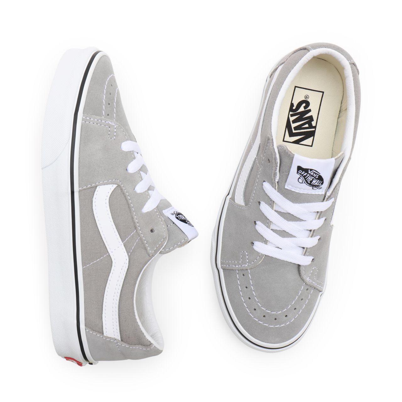 Vans Sk8-Low Beige Classic Mens Womens - Drizzle/True White VN0A4UUKIYP Shoes