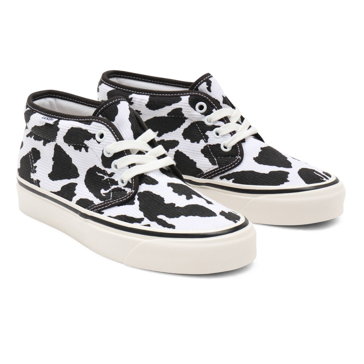 Vans Anaheim Factory Chukka 49 DX Black Classic Mens Womens - (Anaheim Factory) og white corduroy/og cow print VN0A4BTI9GP Shoes