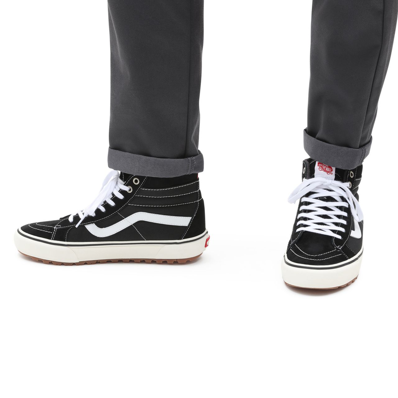 Vans Sk8-Hi MTE-1 Black Classic Mens Womens - Black-True White VN0A5HZY6BT Shoes