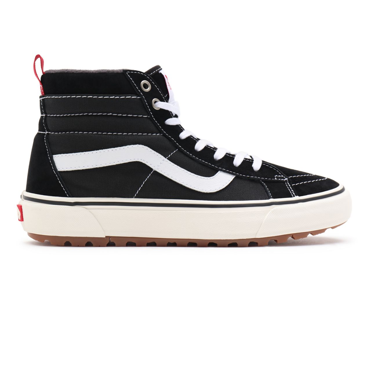 Vans Sk8-Hi MTE-1 Black Classic Mens Womens - Black-True White VN0A5HZY6BT Shoes