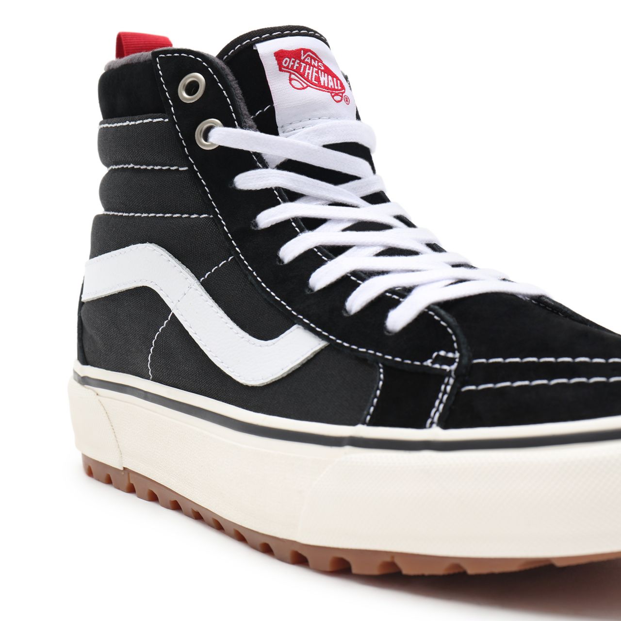 Vans Sk8-Hi MTE-1 Black Classic Mens Womens - Black-True White VN0A5HZY6BT Shoes