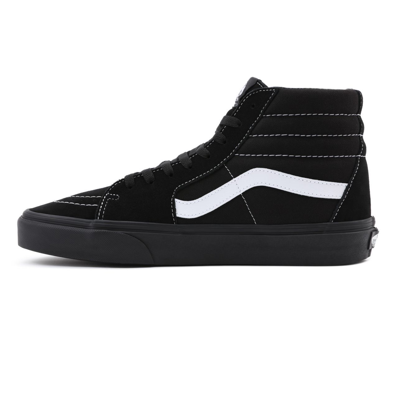 Vans Suede/Canvas Sk8-Hi Black Classic Mens Womens - (Suede/Canvas) Black/Black/True White VN0A32QG5WU Shoes