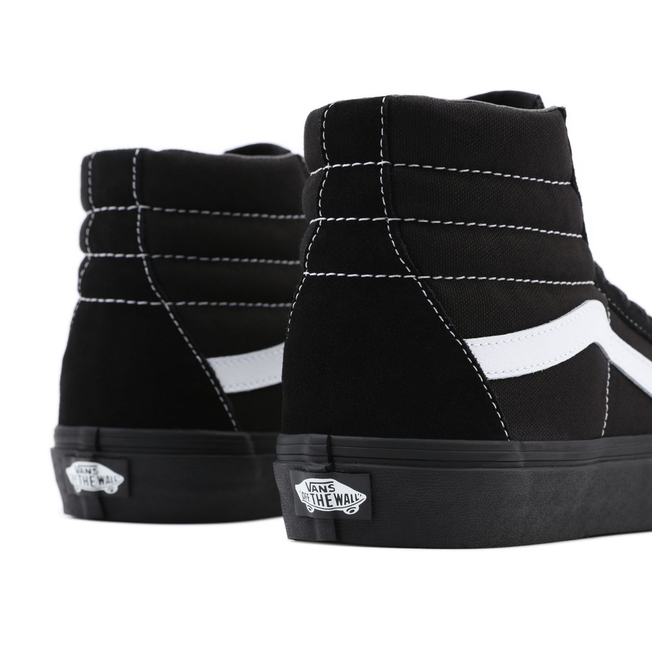 Vans Suede/Canvas Sk8-Hi Black Classic Mens Womens - (Suede/Canvas) Black/Black/True White VN0A32QG5WU Shoes