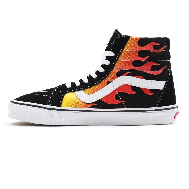 Vans Flame Sk8-Hi Reissue Black Classic Mens Womens - (Flame) Black/Black/True White VN0A2XSBPHN Shoes