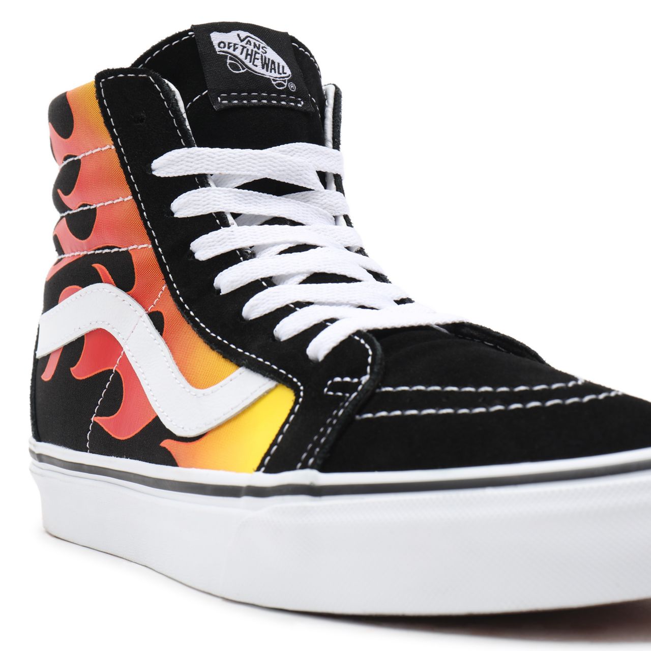 Vans Flame Sk8-Hi Reissue Black Classic Mens Womens - (Flame) Black/Black/True White VN0A2XSBPHN Shoes