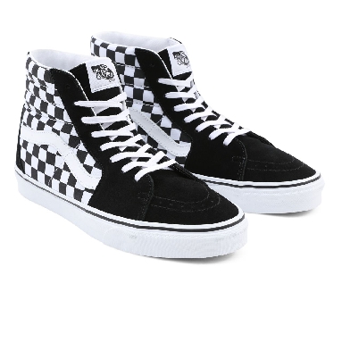 Vans Checkerboard SK8-Hi Black Classic Mens Womens - (Checkerboard) Black VN0A32QGHRK Shoes