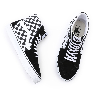 Vans Checkerboard SK8-Hi Black Classic Mens Womens - (Checkerboard) Black VN0A32QGHRK Shoes