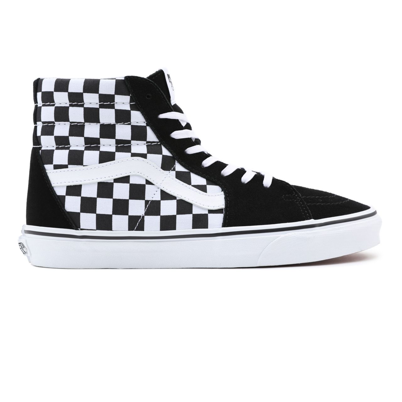 Vans Checkerboard SK8-Hi Black Classic Mens Womens - (Checkerboard) Black VN0A32QGHRK Shoes