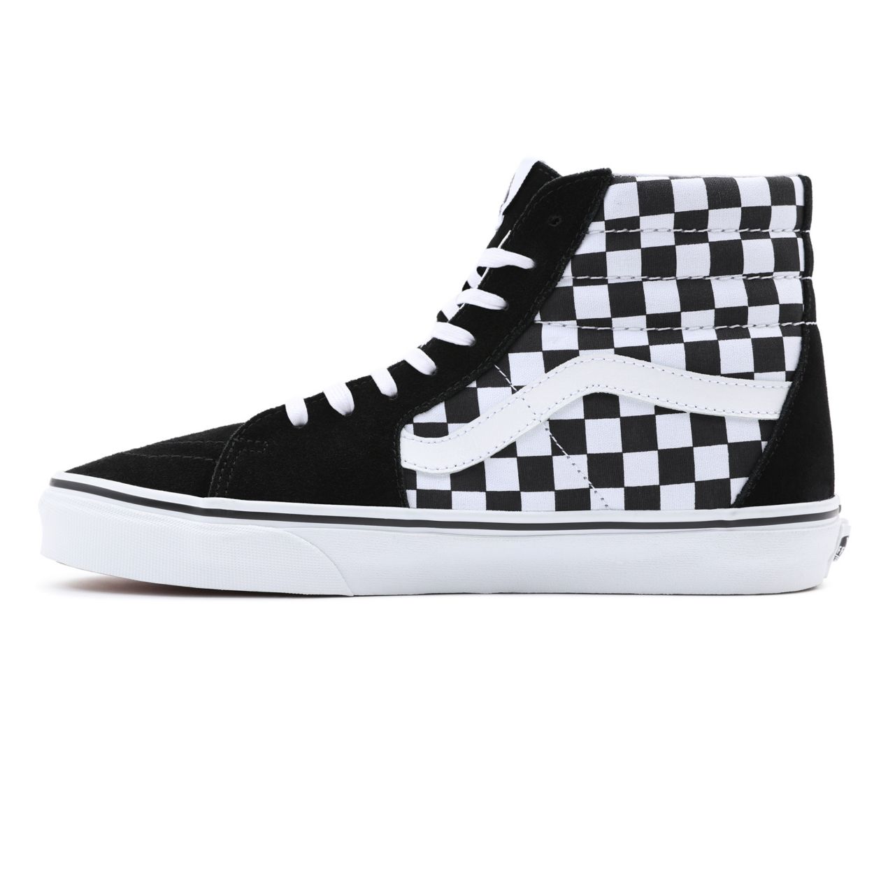 Vans Checkerboard SK8-Hi Black Classic Mens Womens - (Checkerboard) Black VN0A32QGHRK Shoes