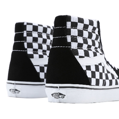 Vans Checkerboard SK8-Hi Black Classic Mens Womens - (Checkerboard) Black VN0A32QGHRK Shoes