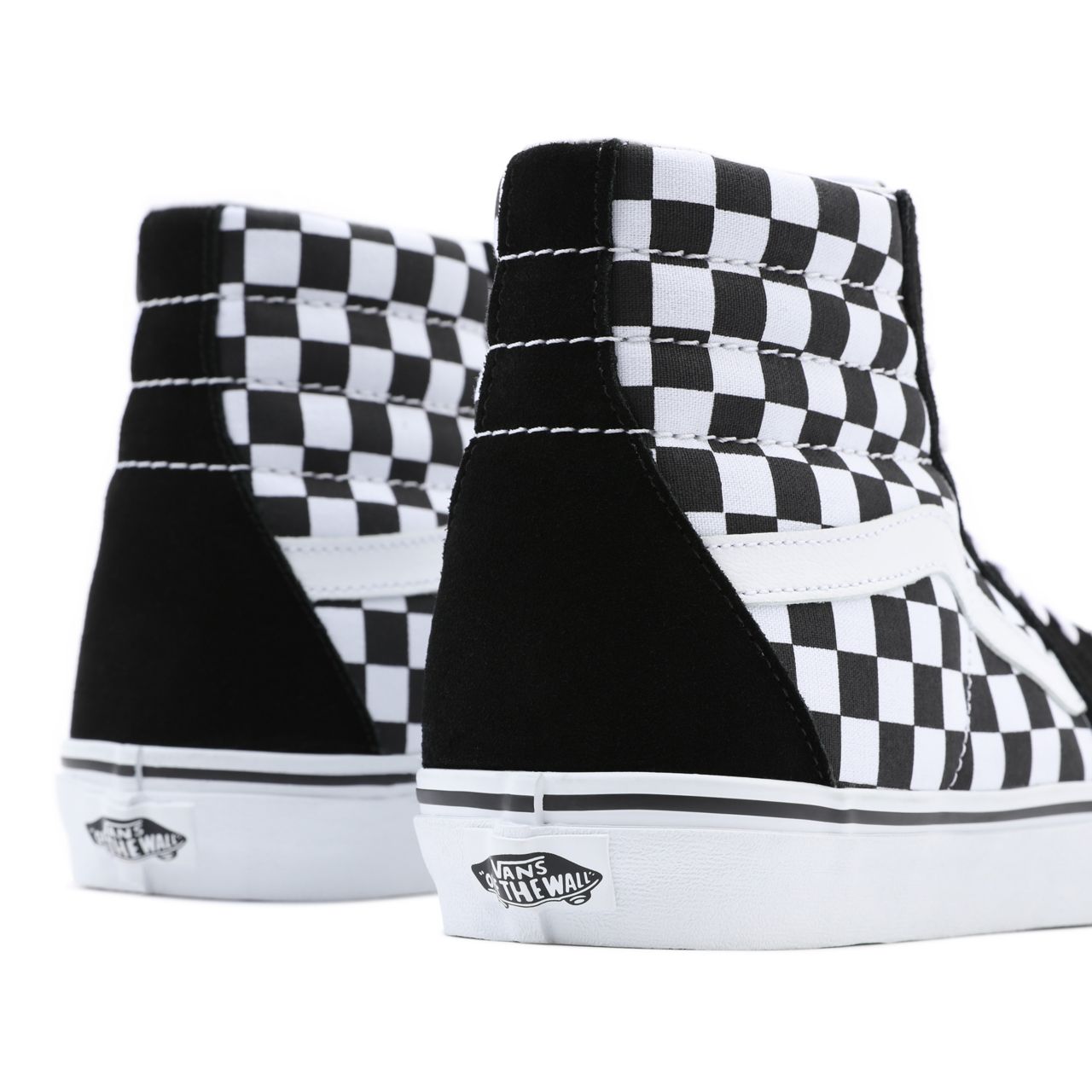 Vans Checkerboard SK8-Hi Black Classic Mens Womens - (Checkerboard) Black VN0A32QGHRK Shoes