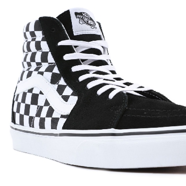 Vans Checkerboard SK8-Hi Black Classic Mens Womens - (Checkerboard) Black VN0A32QGHRK Shoes