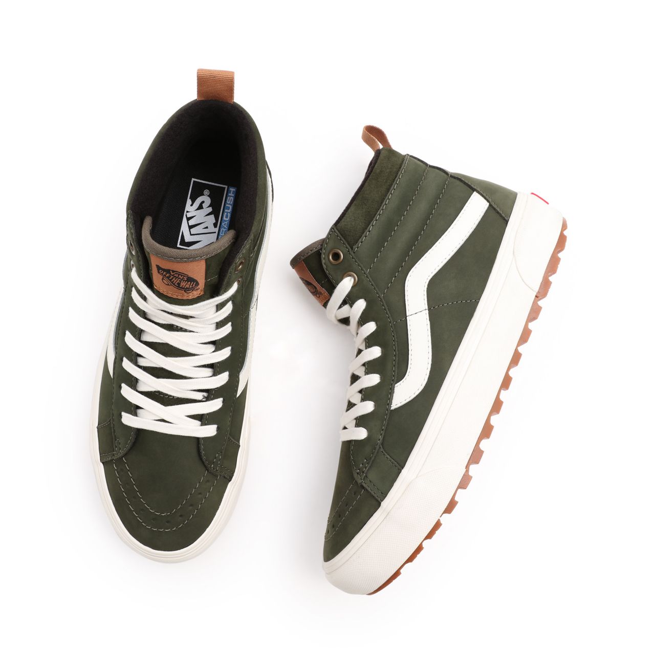 Vans Sk8-Hi MTE-1 Green Classic Mens Womens - Grape Leaf/Nubuck VN0A5HZY6JN Shoes