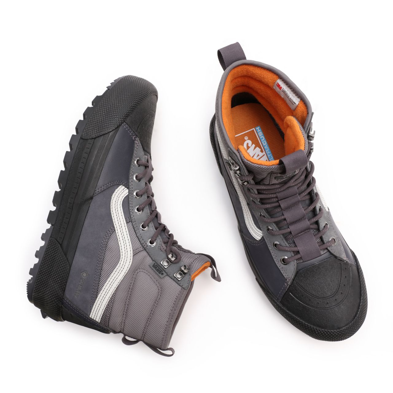 Vans Sk8-Hi Gore-Tex MTE-3 Grey Classic Mens Womens - Stealth/Black Asphalt VN0A5I116MP Shoes