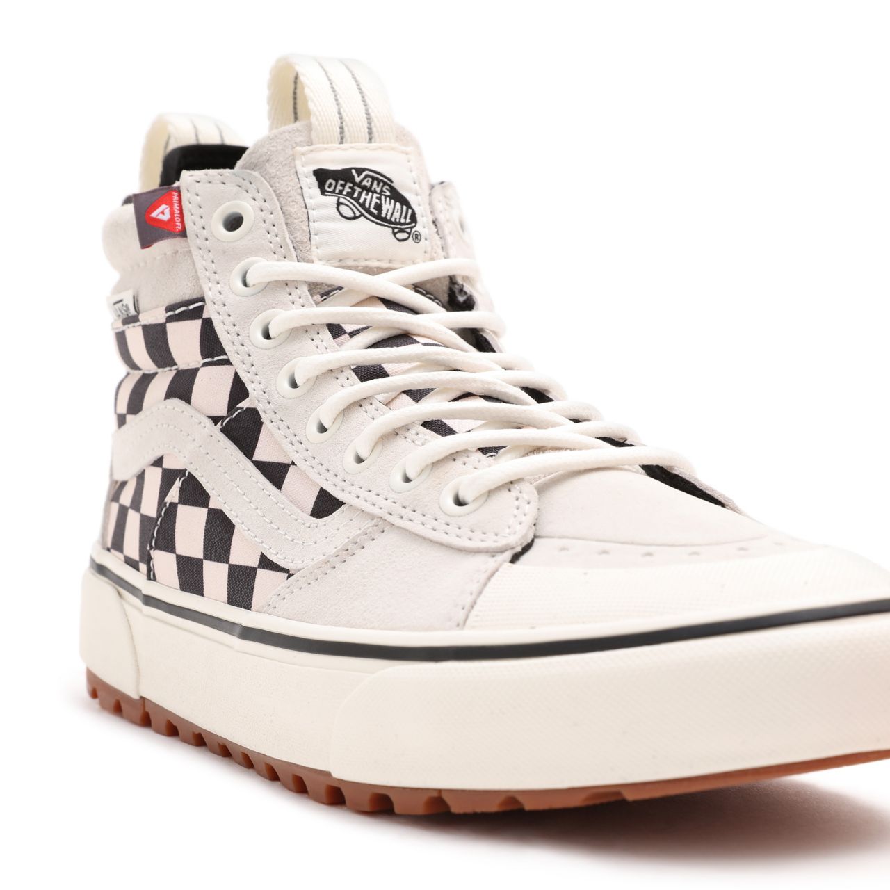 Vans Sk8-Hi MTE-2 Black Classic Mens Womens - Marshmallow/Checkerboard VN0A5HZZ6LC Shoes