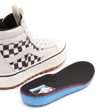 Vans Sk8-Hi MTE-2 Black Classic Mens Womens - Marshmallow/Checkerboard VN0A5HZZ6LC Shoes