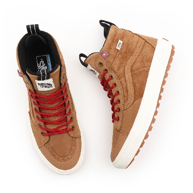 Vans Sk8-Hi MTE-2 Brown Classic Mens Womens - chipmunk/marshmallow VN0A5HZZGWU Shoes