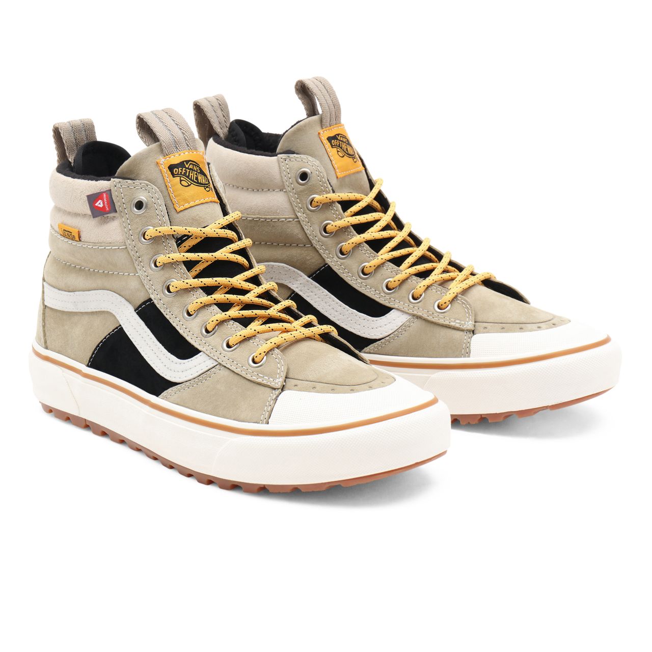 Vans Sk8-Hi MTE-2 Beige Classic Mens Womens - khaki/black VN0A5HZZZF5 Shoes