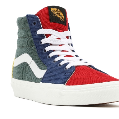 Vans Mixed Corduroy Sk8-Hi Multicolour Classic Mens Womens - (Mixed Corduroy) Multi/Jungle Green VN0A5KRH94M Shoes