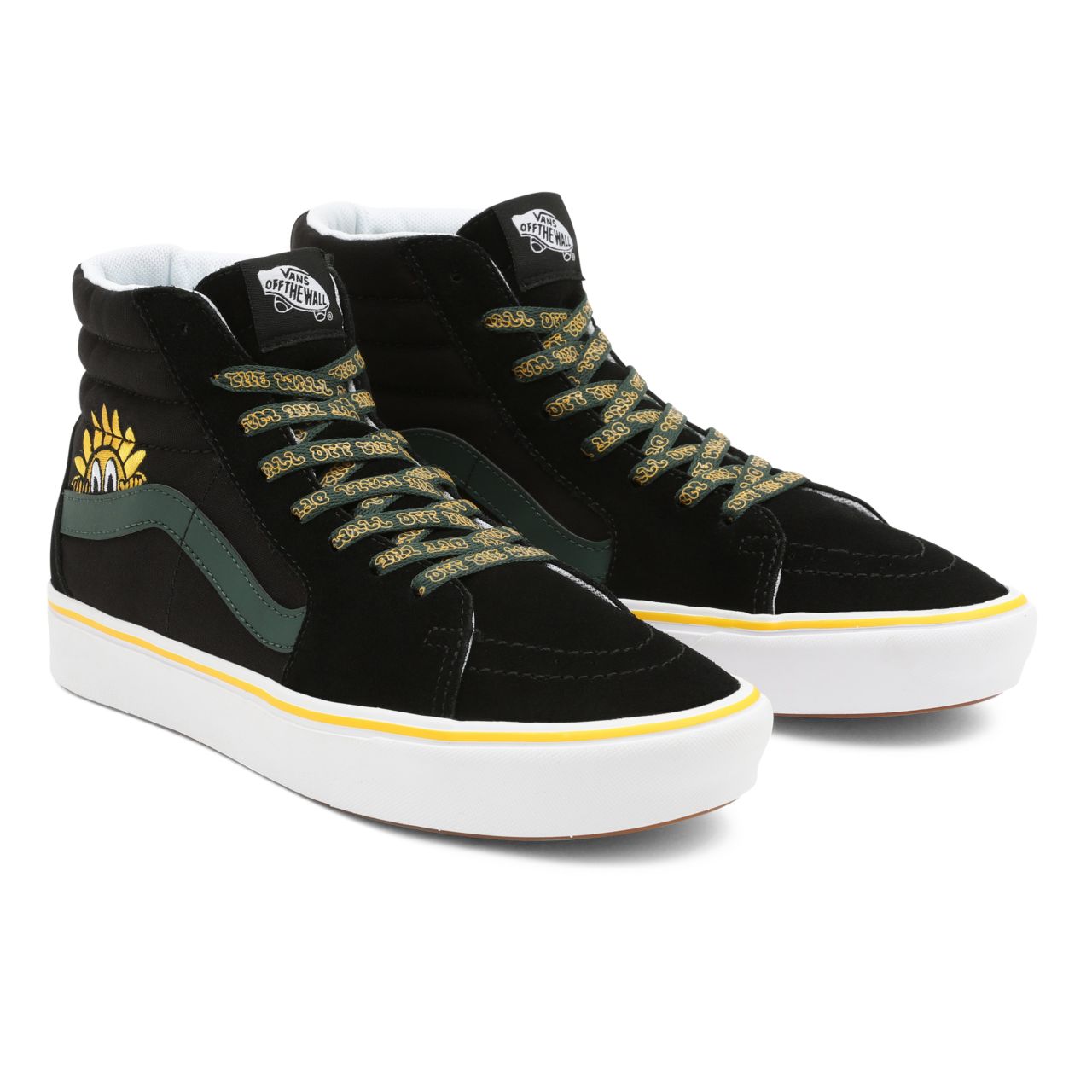 Vans Trip Outdoors ComfyCush Sk8-Hi Black Classic Mens Womens - (Trip Outdoors) Black/Sycamore VN0A3WMB8WN Shoes