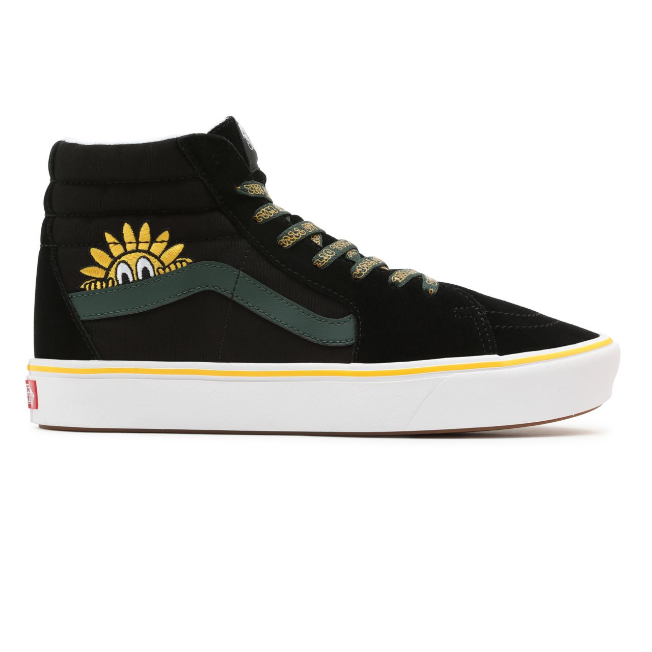 Vans Trip Outdoors ComfyCush Sk8-Hi Black Classic Mens Womens - (Trip Outdoors) Black/Sycamore VN0A3WMB8WN Shoes