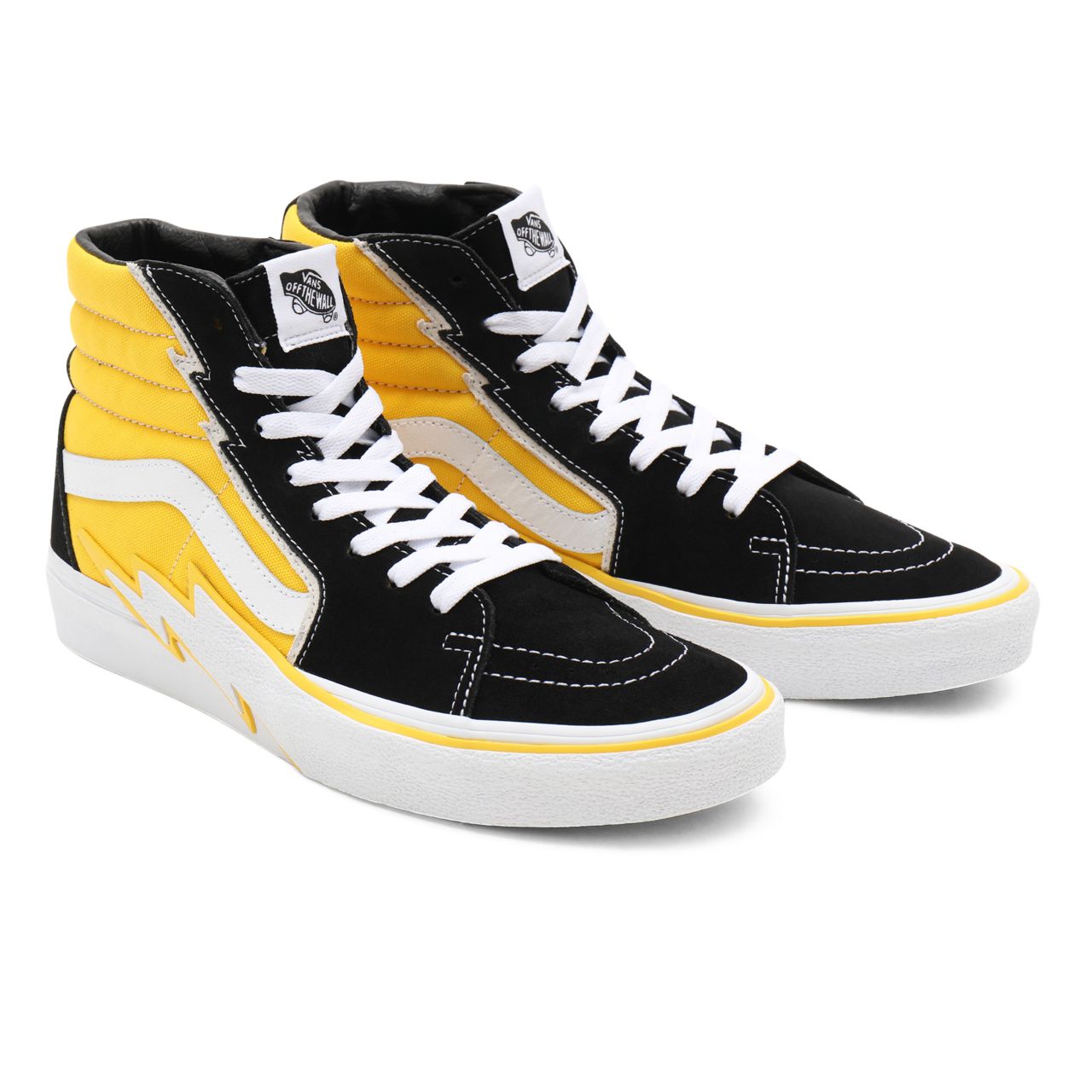 Vans Sk8-Hi Bolt Yellow Classic Mens Womens - freesia/true white VN0A5JIVA05 Shoes