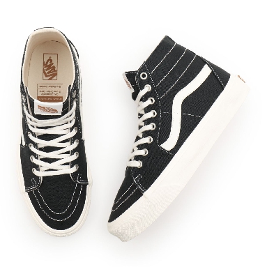 Vans Eco Theory Sk8-Hi Tapered Black Classic Mens Womens - (Eco Theory) black/natural VN0A4U169FN Shoes