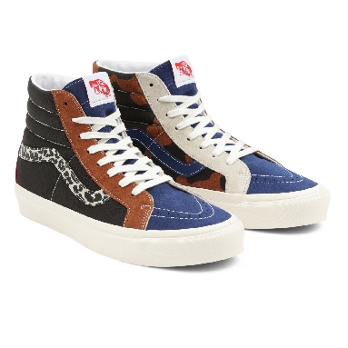 Vans Anaheim Factory Sk8-Hi 38 DX Multicolour Classic Mens Womens - (Anaheim Factory) Animal Mix/Black VN0A5KRI96M Shoes