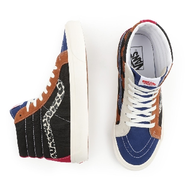 Vans Anaheim Factory Sk8-Hi 38 DX Multicolour Classic Mens Womens - (Anaheim Factory) Animal Mix/Black VN0A5KRI96M Shoes