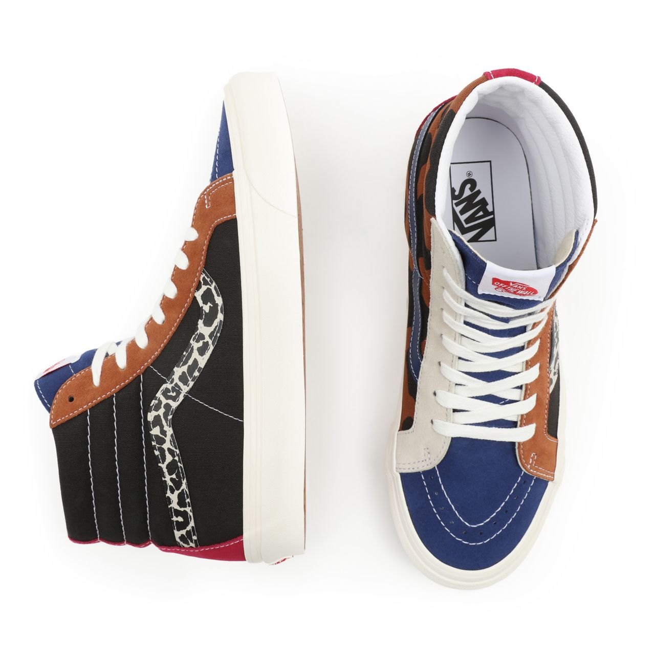 Vans Anaheim Factory Sk8-Hi 38 DX Multicolour Classic Mens Womens - (Anaheim Factory) Animal Mix/Black VN0A5KRI96M Shoes