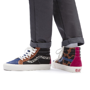 Vans Anaheim Factory Sk8-Hi 38 DX Multicolour Classic Mens Womens - (Anaheim Factory) Animal Mix/Black VN0A5KRI96M Shoes