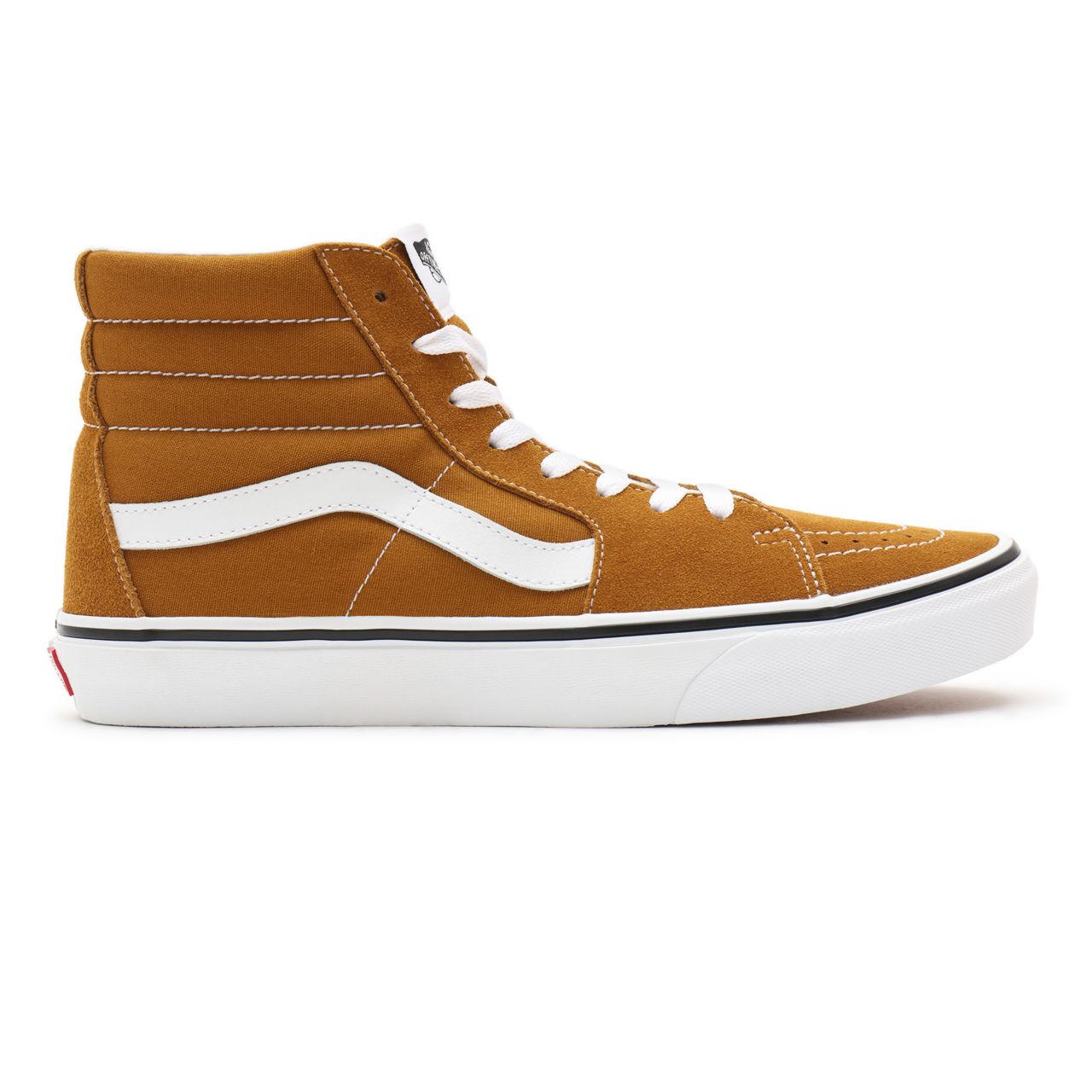 Vans Sk8-Hi Brown Classic Mens Womens - golden brown/true white VN0A32QG9GE Shoes