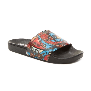 Vans X Marvel Slide-On Classic Mens Womens - (Marvel) Spider-Man/Black V004KI9H7 Shoes