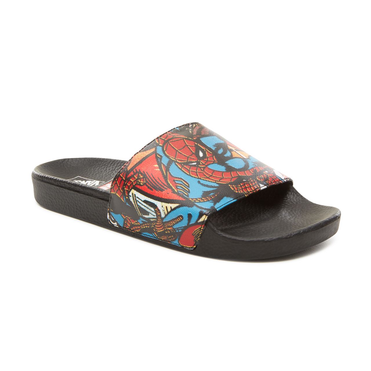 Vans X Marvel Slide-On Classic Mens Womens - (Marvel) Spider-Man/Black V004KI9H7 Shoes