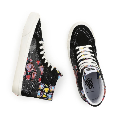 Vans Anaheim Factory Sk8-Hi 38 DX Black Classic Mens Womens - (Anaheim Factory) Positivity Patchwork/Black VN0A54FBA5J Shoes