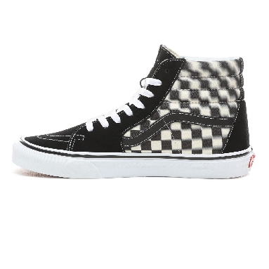 Vans Blur Check Sk8-Hi Classic Mens Womens - (Blur Check) Black/Classic White VN0A38GEVJM Shoes