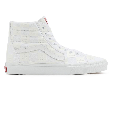 Vans DIY Checkerboard Sk8-Hi White Classic Mens Womens - (Diy Checkerboard) True White VN0A5KRH8AX Shoes