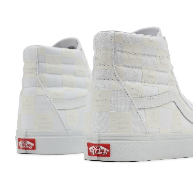 Vans DIY Checkerboard Sk8-Hi White Classic Mens Womens - (Diy Checkerboard) True White VN0A5KRH8AX Shoes