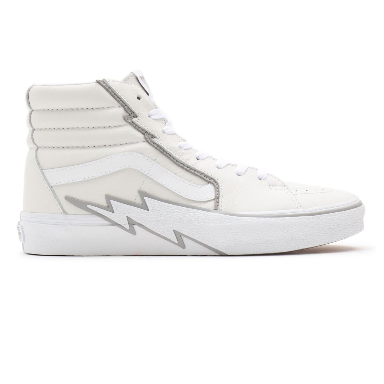 Vans Sk8-Hi Bolt White Classic Mens Womens - true white/drizzle VN0A5JIVXP3 Shoes