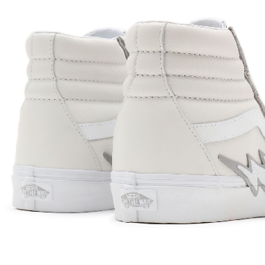 Vans Sk8-Hi Bolt White Classic Mens Womens - true white/drizzle VN0A5JIVXP3 Shoes