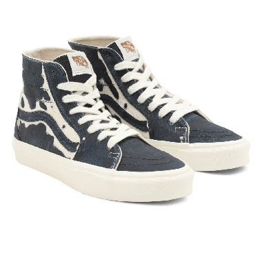 Vans Eco Theory Sk8-Hi Tapered Blue Classic Mens Womens - (Eco Theory) Dress Blues/Natural VN0A4U168CP Shoes