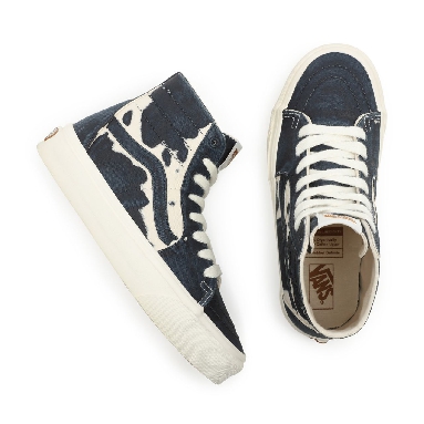 Vans Eco Theory Sk8-Hi Tapered Blue Classic Mens Womens - (Eco Theory) Dress Blues/Natural VN0A4U168CP Shoes