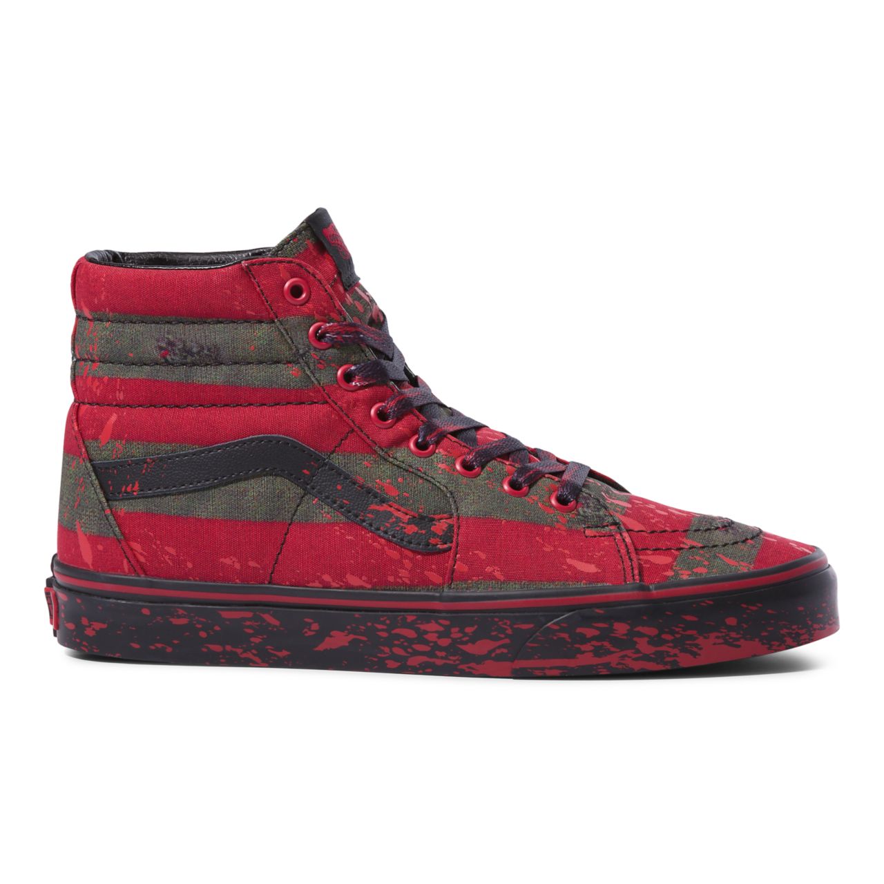 Vans X Nightmare On Elm Street Sk8-Hi Red Classic Mens Womens - (Terror)Nightmareonelmst VN0A4U3CZV1 Shoes