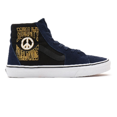 Vans Take A Stand Sk8-Hi Blue Classic Mens Womens - (Take A Stand) dress blues/black VN0A32QG9YJ Shoes