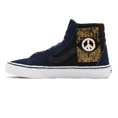 Vans Take A Stand Sk8-Hi Blue Classic Mens Womens - (Take A Stand) dress blues/black VN0A32QG9YJ Shoes