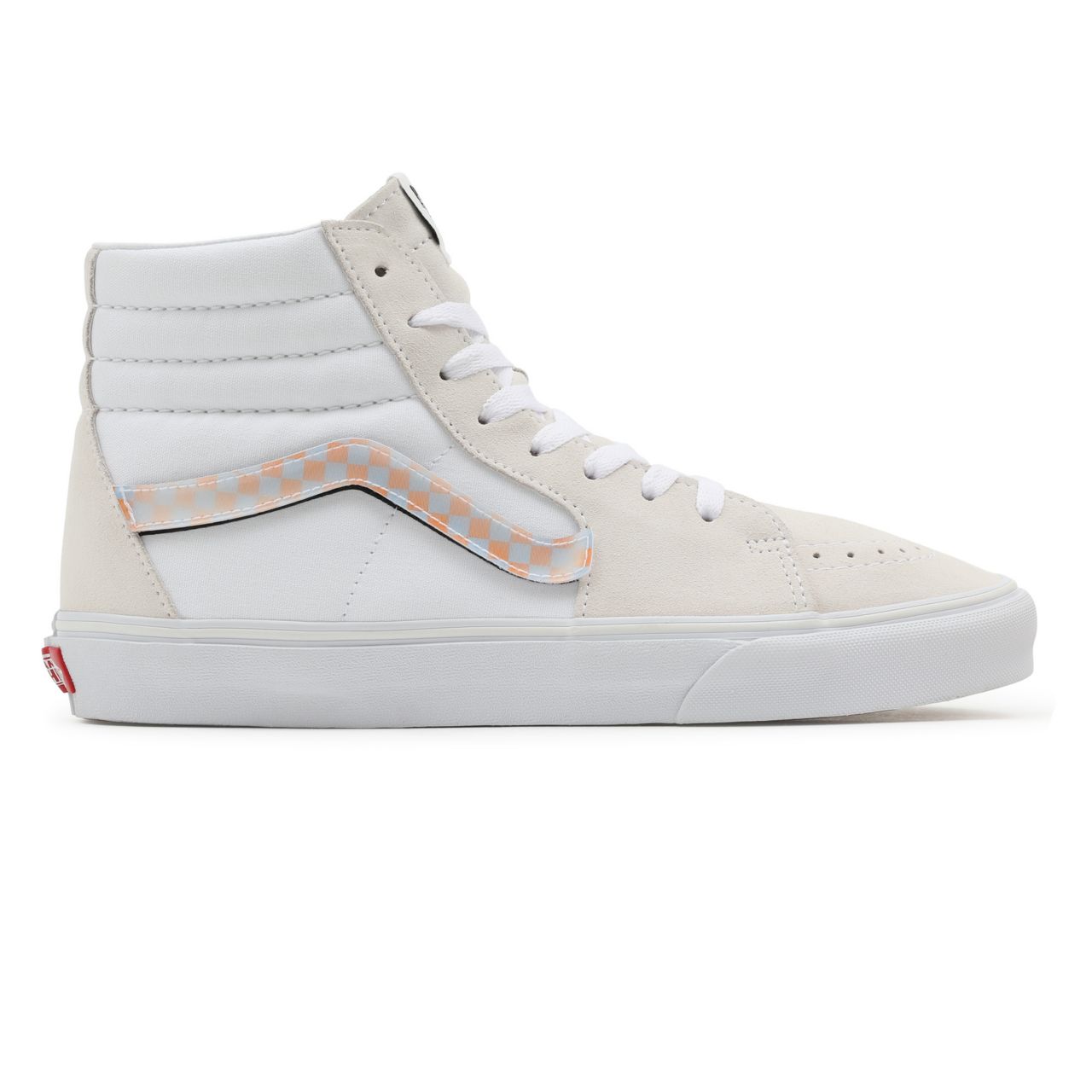 Vans Lenticular Sidestripe Sk8-Hi White Classic Mens Womens - (Lenticular Sidestripe) Blanc De Blanc/True White VN0A5KRHA53 Shoes