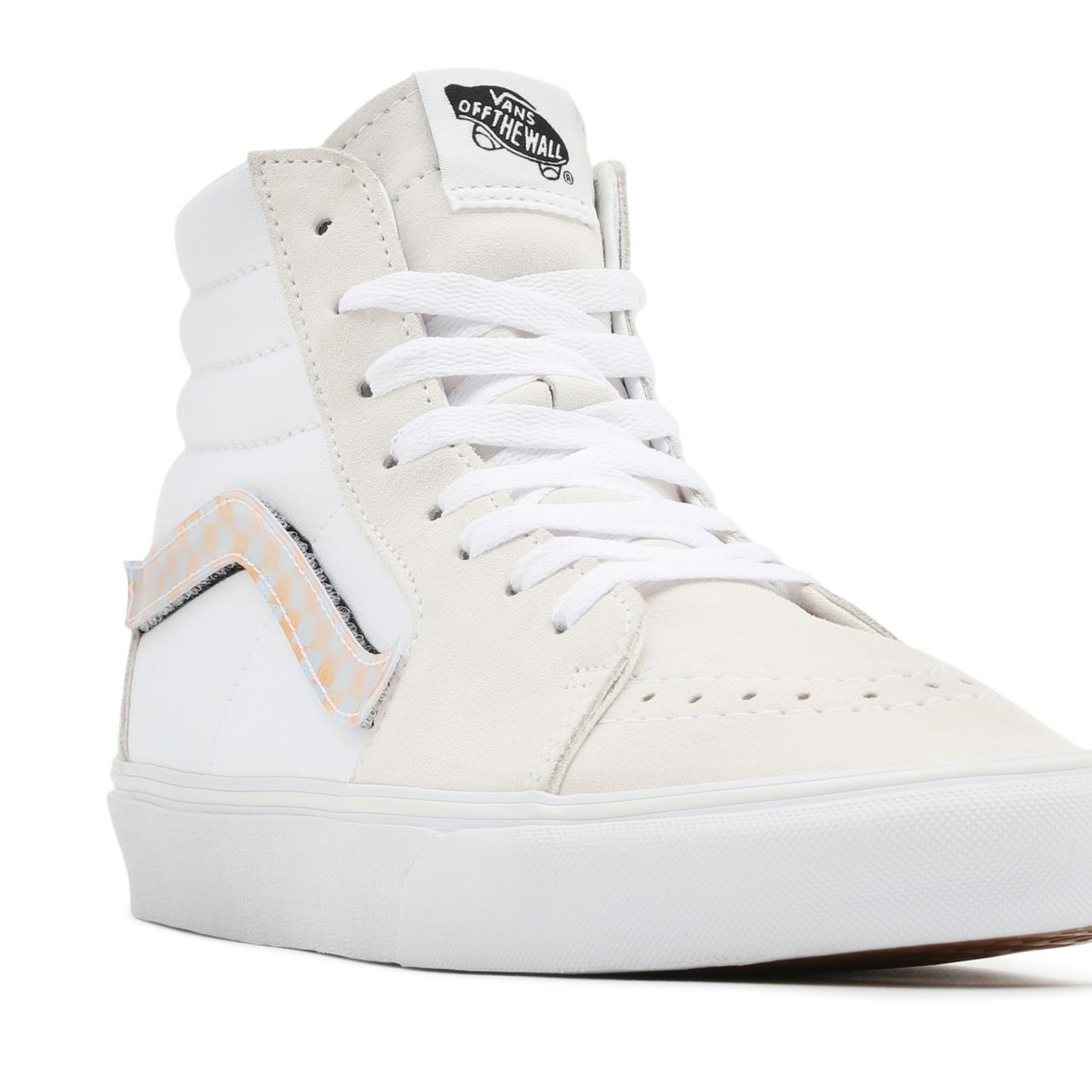 Vans Lenticular Sidestripe Sk8-Hi White Classic Mens Womens - (Lenticular Sidestripe) Blanc De Blanc/True White VN0A5KRHA53 Shoes