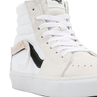 Vans Lenticular Sidestripe Sk8-Hi White Classic Mens Womens - (Lenticular Sidestripe) Blanc De Blanc/True White VN0A5KRHA53 Shoes