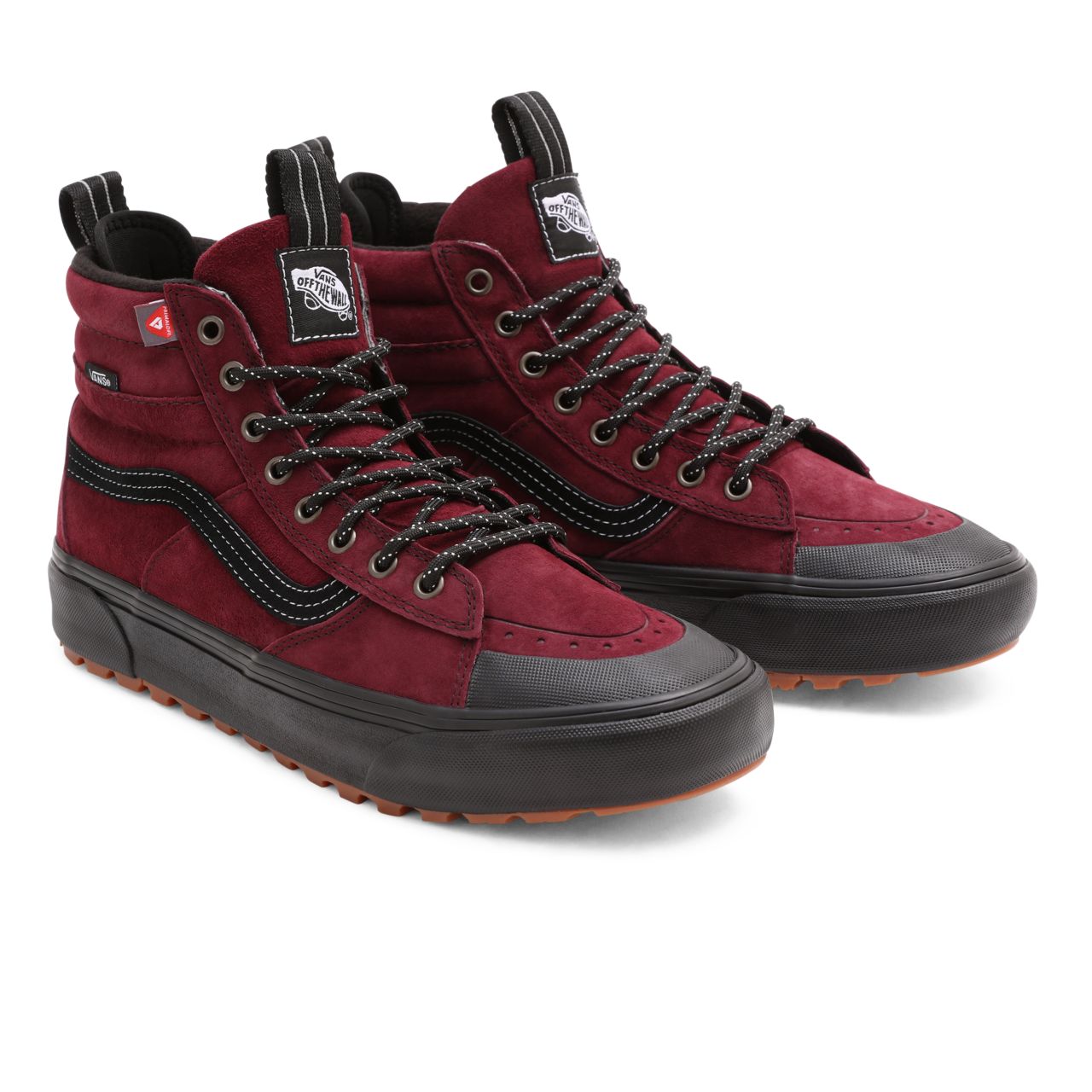 Vans Sk8-Hi MTE-2 Red Classic Mens Womens - Port Royale/Black VN0A5HZZ5U8 Shoes